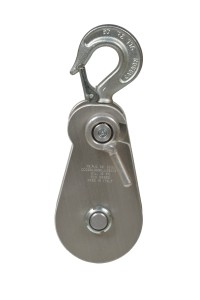 Aluminium alloy snatch block 120 mm BL 45 kN