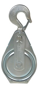 Heavy duty snatch block open tape  108 mm BL 90 kN