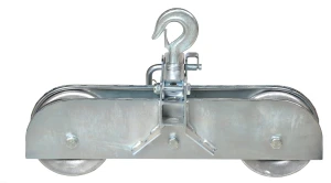 Tandeminis pully blokas, aliuminis 150 mm WL 10 kN