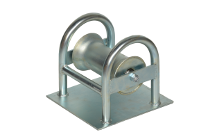 Cable roller 180 mm on plate