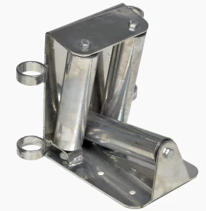 Kampinis plieninis troso ritinys, aukštis 285 mm