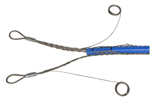 Open two-eye cable sock, 90-110 mm, stainless steel