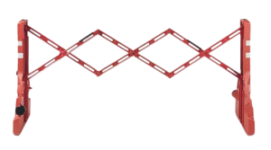 High-Visibility Plastic Expandable Safety Barrier