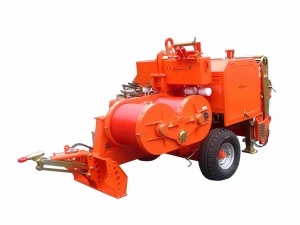 Hydraulic puller 100 kN capacity for one or two ropes for overhead stringing operations