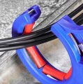 Cable tray guiding rollers