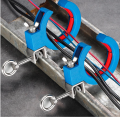 Cable tray guiding rollers