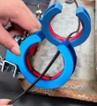 Cable tray guiding rollers