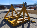 Hydraulic drum jack 12,000 kg with bearing-mounted axle