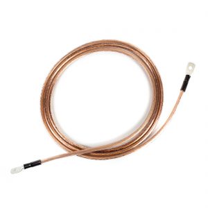 Yksivaiheinen työmaadoitus- ja oikosulkukaapeli 50 mm²; 4 m; kaapelikengät 50/10 (M10-pultti) ja 50/12 (M12-pultti); oikosulkukestoisuus 10 kA/1s, läpinäkyvät kutistesukat