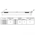 Single-phase earthing and short-circuiting cable 70 mm²; 4 m; cable lugs 70/10 (M10 bolt) and 70/12 (M12 bolt); short-circuit rating 15 kA/1s, transparent heat-shrink sleeves