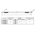 Single-phase earthing and short-circuiting cable 95 mm²; 4 m; cable lugs 95/10 (M10 bolt) and 95/12 (M12 bolt); short-circuit rating 23 kA/1s, transparent heat-shrink sleeves